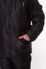 Костюм мужской Onerus Горный -15 (Таслан), Полукомбинезон, Черный