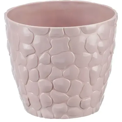 Кашпо КАМНИ D260мм 8л чайная роза (комплект 12 шт)