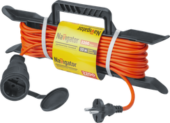 Удлинитель Navigator 1*10 б/з ПВС 2*1 на рамке 41533