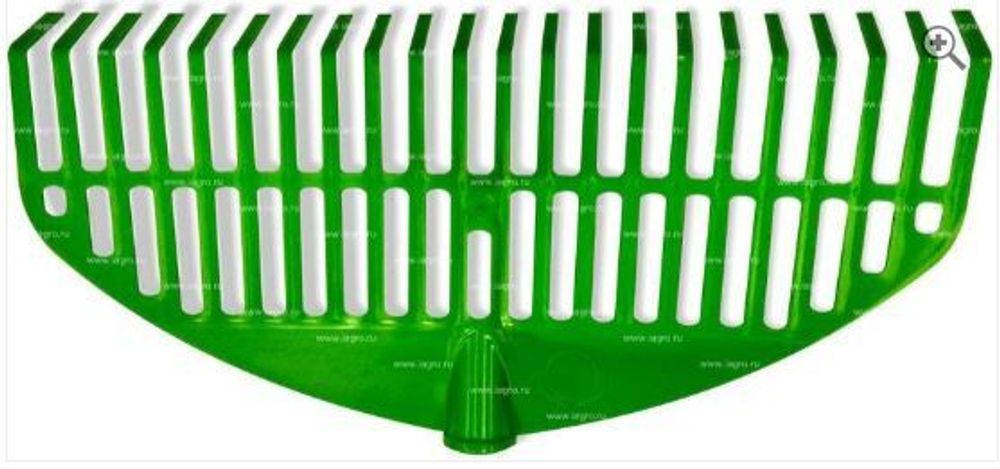Грабли веерные  пластинчатые, пластм. 22 зуба  440мм в коробке &#39;&#39;Гардения&#39;&#39; зеленые