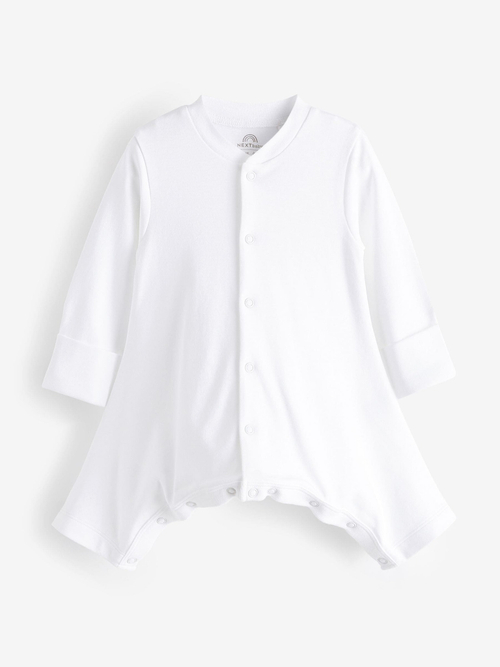 Боди с длинным рукавом для малышей с дисплазией тазобедренного сустава Next N44-497, 3 шт., Белый