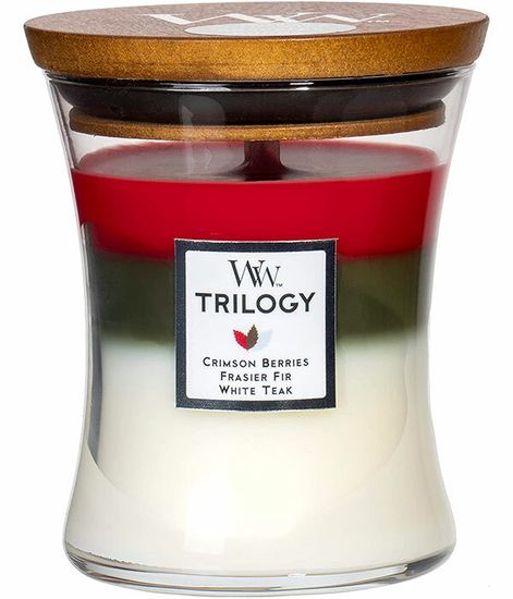 Зимняя гирлянда, ароматическая свеча, WoodWick