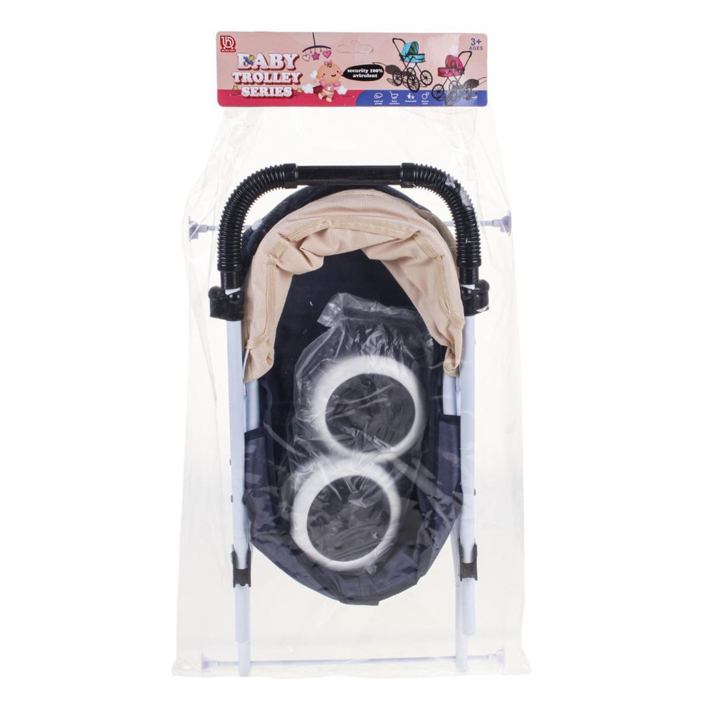 Коляска для куклы лежачая, пакет 918D-12