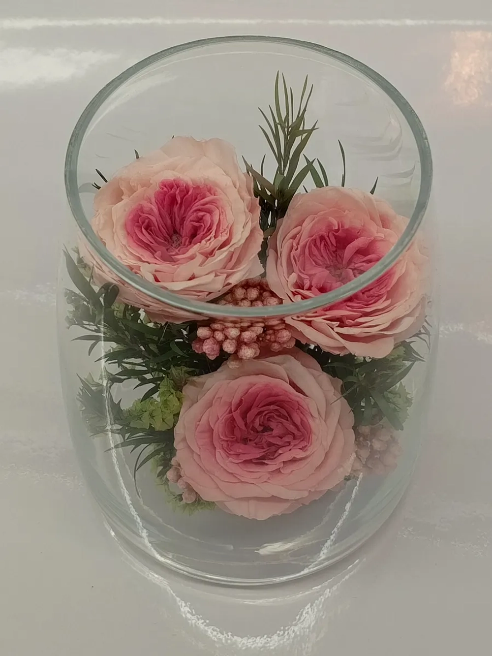 натуральные кустовые пионы в стекле, вакуум*