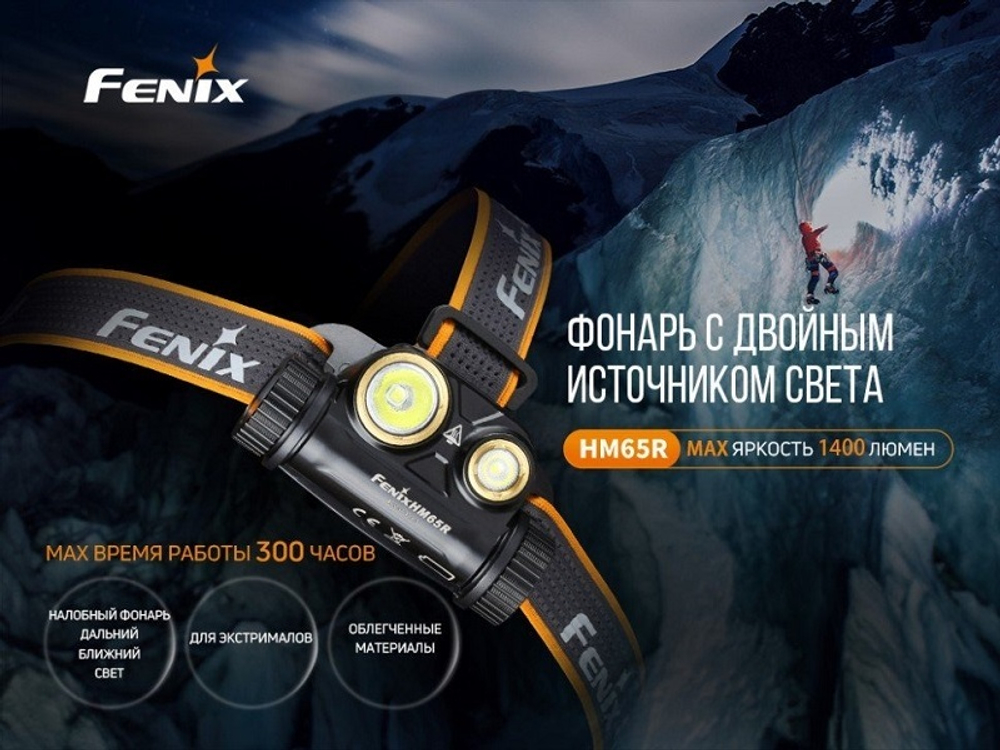 Набор Fenix HM65R LED Headlight+E-LITE