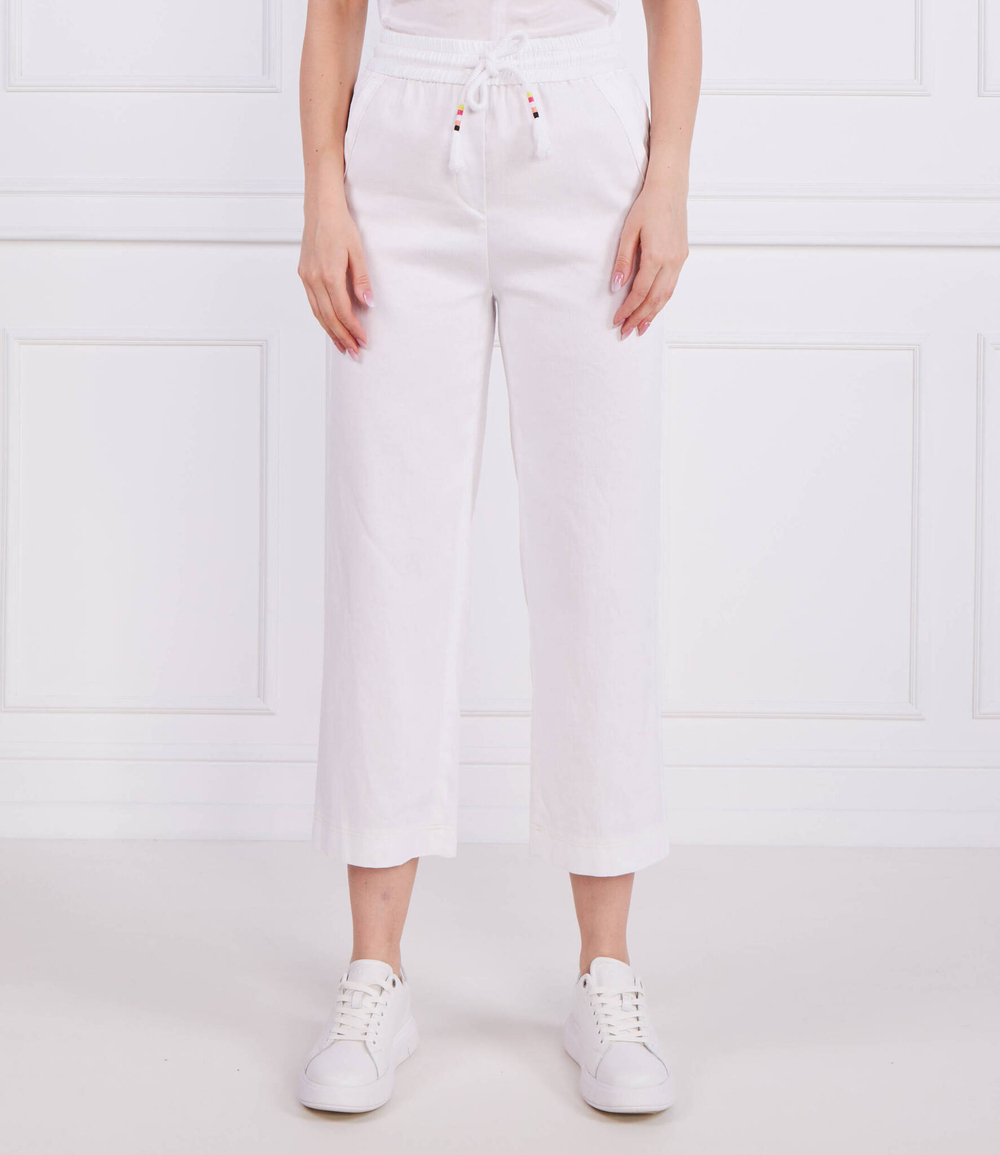 Льняное штаны Marc Cain - белый(US 81.40 W03)