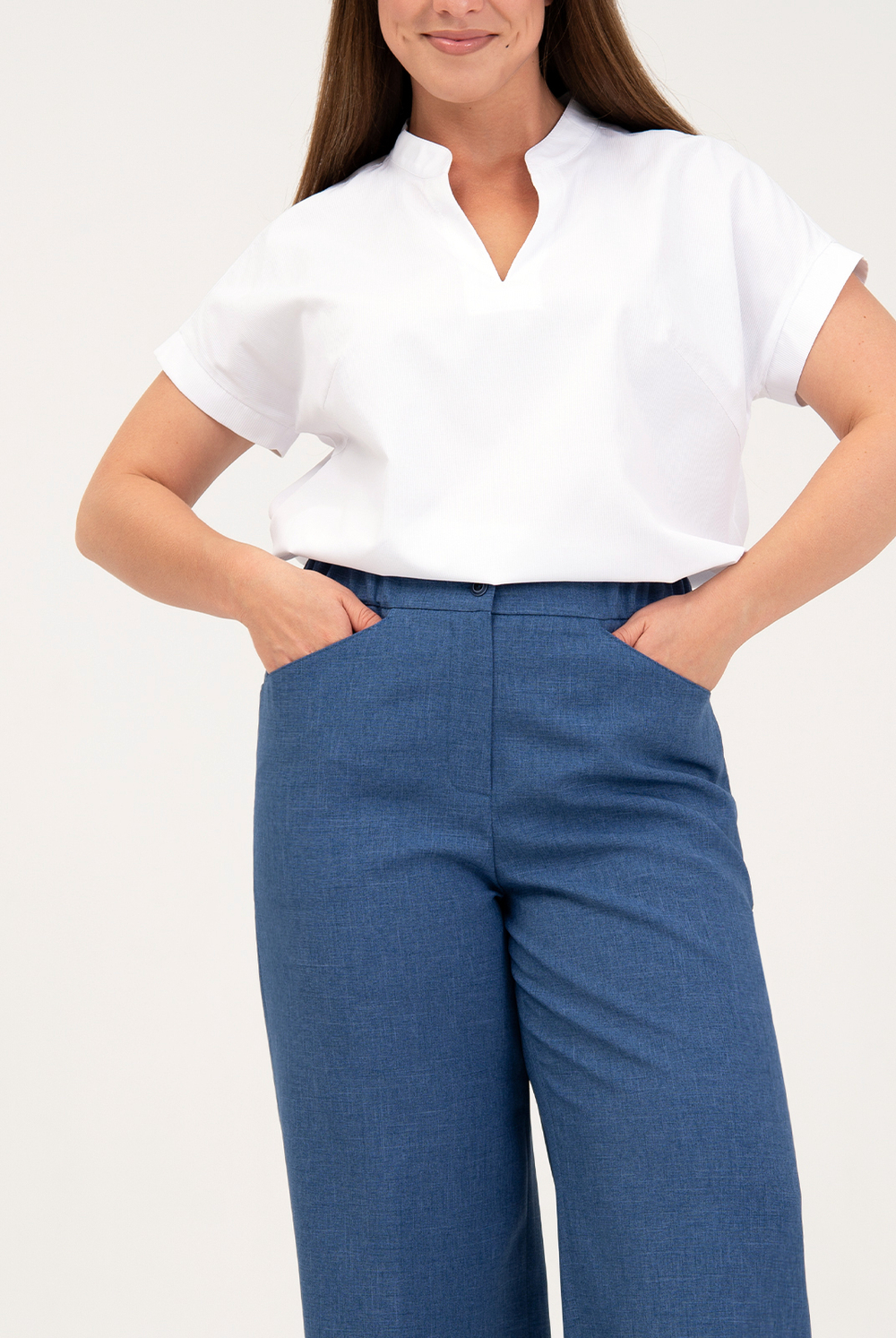 Брюки женские 3393ВЕ, ниагара #38Н023393ВЕ