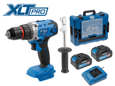 Аккум. дрель-шуруповерт BULL SR 1802 Xcase, XLTpro, БЕСЩЕТ., 18 В, 80 Н*м, 2*4 А*ч, БЗП 13 мм