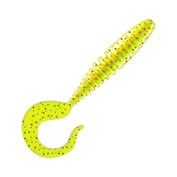 Приманка ZUB-TWIST  90мм(3,5")-5шт, (цвет 310) желтый с блестками