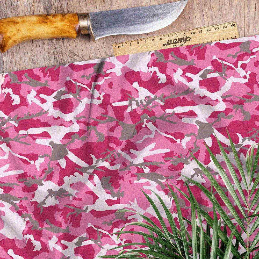 Ткань оксфорд 210 розовый хаки