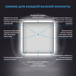Настенное зеркало с подсветкой