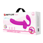 Лиловый безремневой страпон с эффектом эякуляции Pretty Love Kelpie BW-022067P