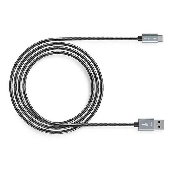 Кабель RAVpower (RP-TPC005) Carbon C Type-C to USB 1.8 м, черный