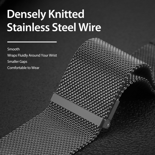 Ремешок из нержавеющей стали серого цвета от Dux Ducis для смарт часов Samsung Watch Ultra 47MM, серия Milanese Series (миланская петля)