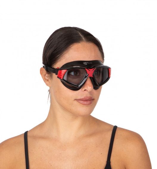 Очки-маска для плавания Seac Sonic тонированные стекла черный/красный