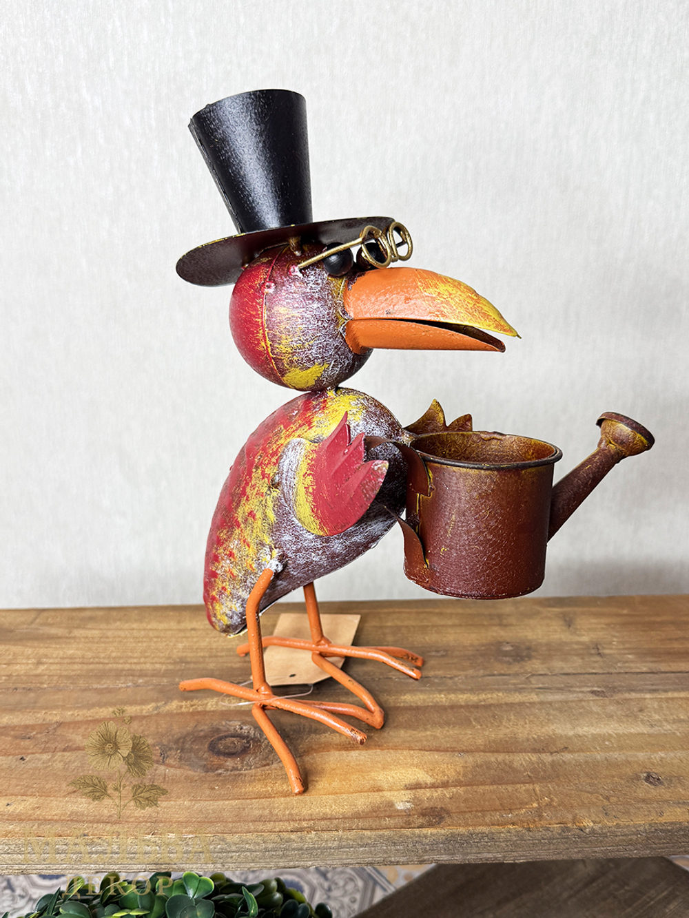 Садовый декор фигурка "Ворон-садовник" 18x12xH23 см / 19x13xH23 см CAMPO Home & Garden