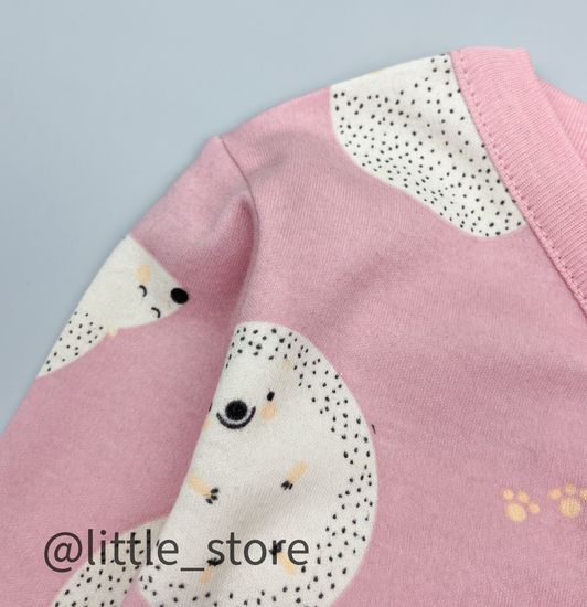 Слип хлопковый "Ежики" ежики на розовом жемчуге