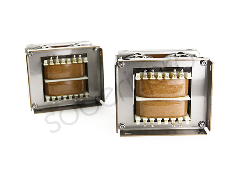 100 Вт выходной  двухтактный трансформатор на витом ленточном ШЛ магнитопроводе для лампового усилителя