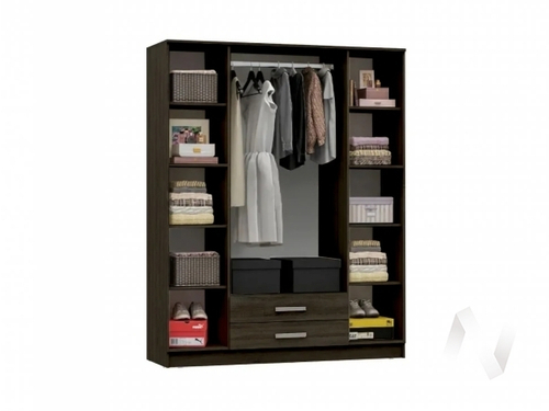 Шкаф для одежды 4-дверный Спальня Мартина (венге/белый)