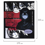 Тетрадь на кольцах А5 175х215 мм 120 листов твердый картон клетка BRAUBERG "Anime Manga" (4 штуки в упаковке)