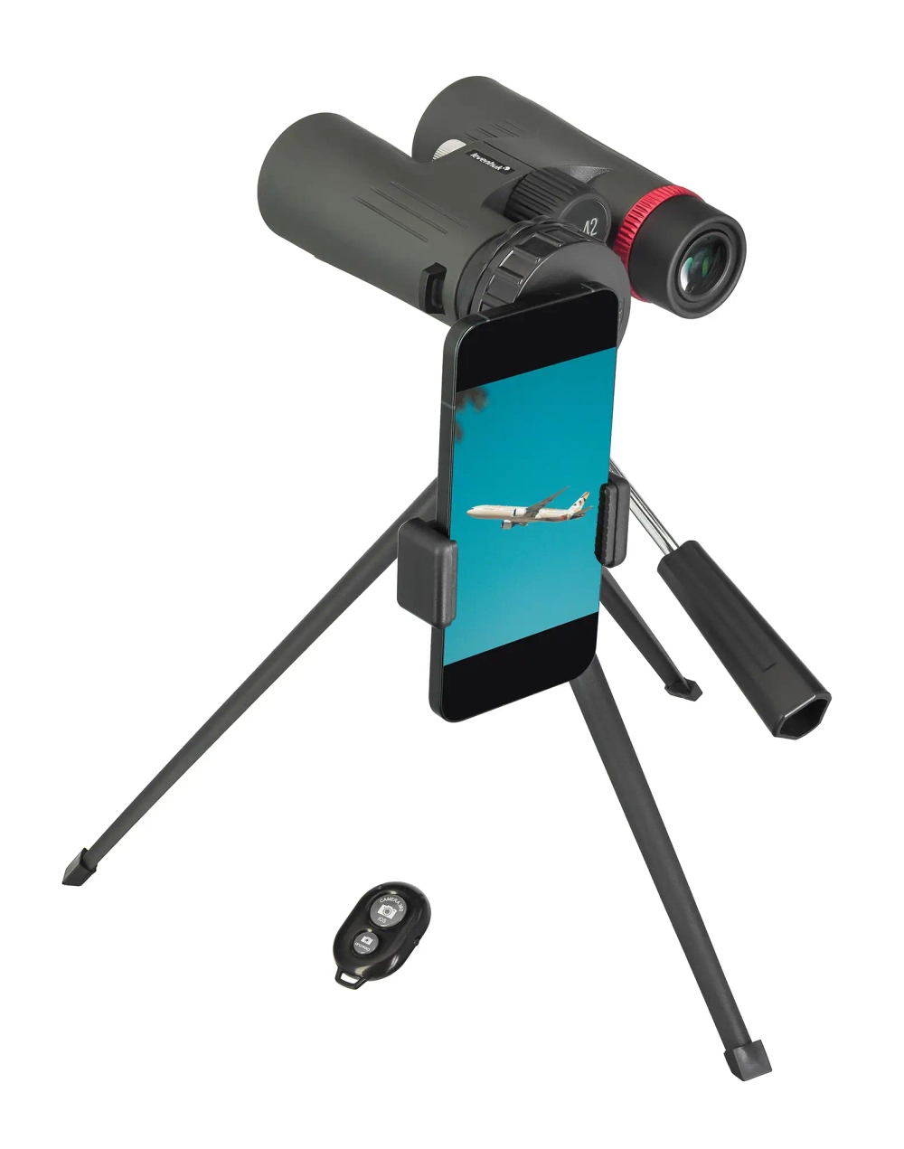 Фотобинокль Levenhuk Kelvin Snap 8x42 с видом на самолет