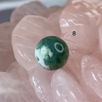 54656  Агат Моховой Бусина 10мм