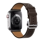 Apple Watch Series 8 Hermes 45mm, тёмно-коричневый ремешок с раскладывающейся застежкой