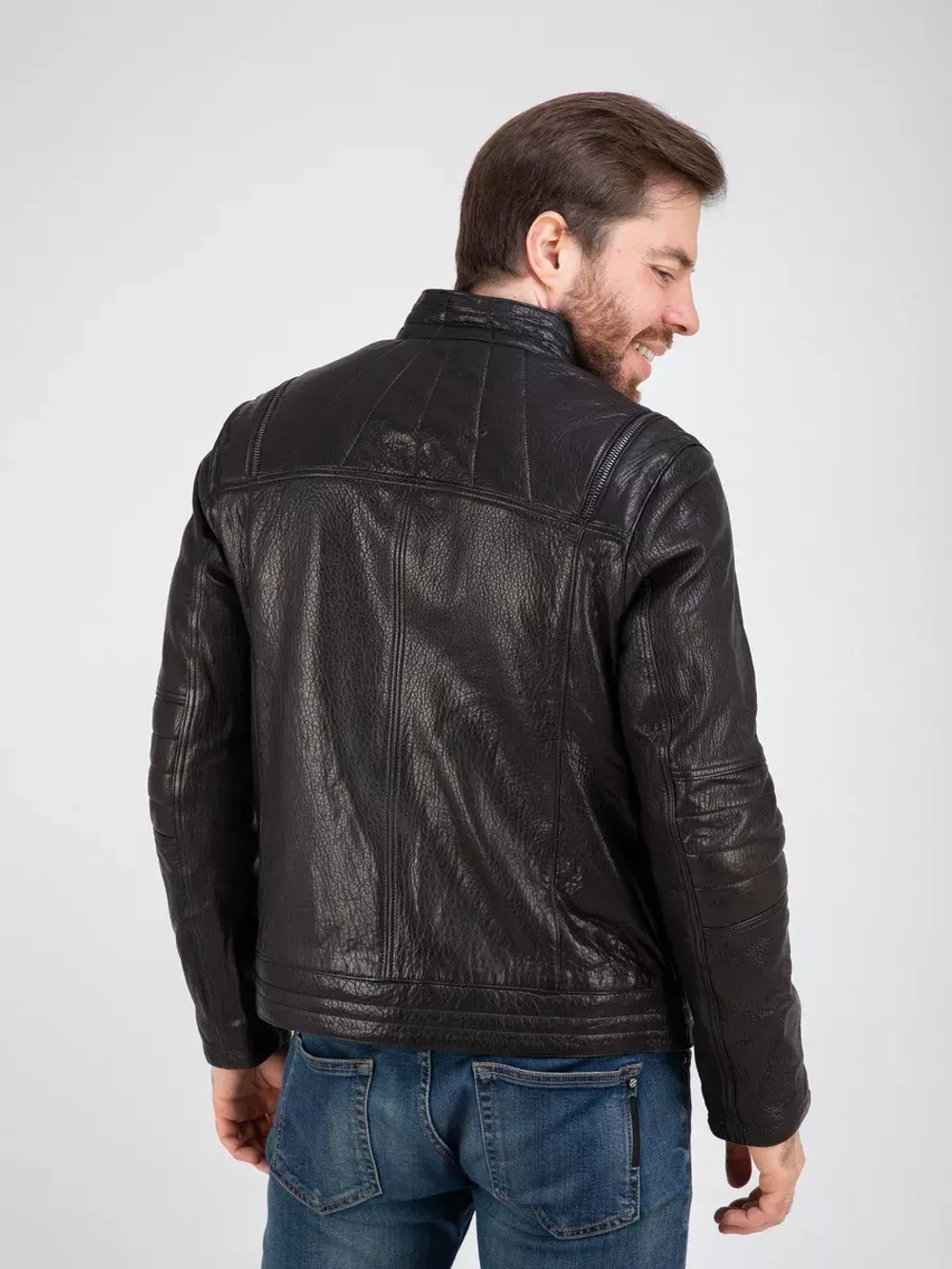 Куртка весна кожаная натуральная