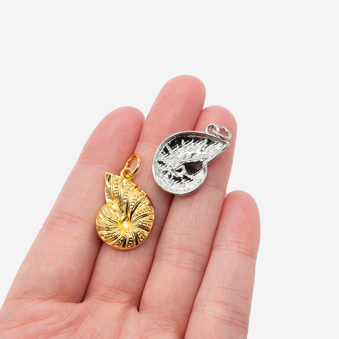 Подвеска "Аммонит", 23*16,5мм, позолота