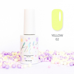 Гель-лак ТМ "HIT gel" №02 Yellow, 9 мл