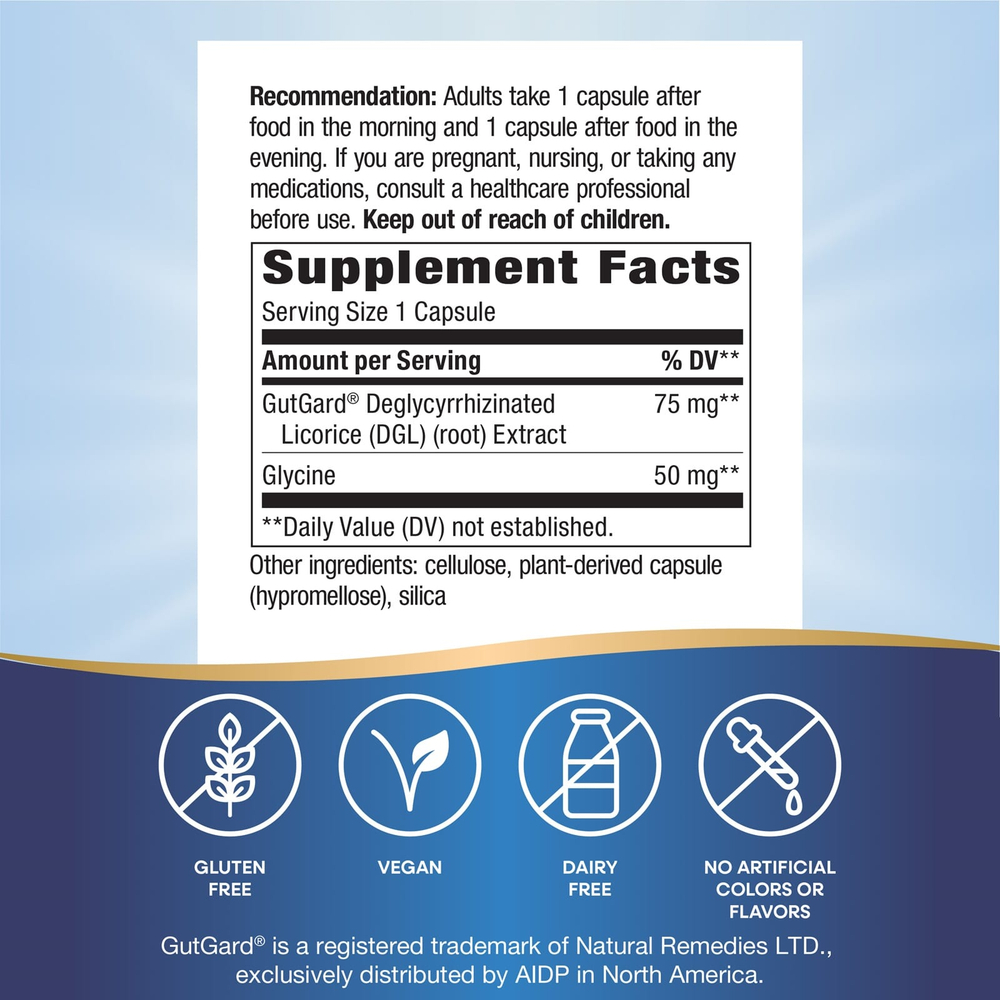 Nature's Way, DGL Ultra, 90 веганских капсул