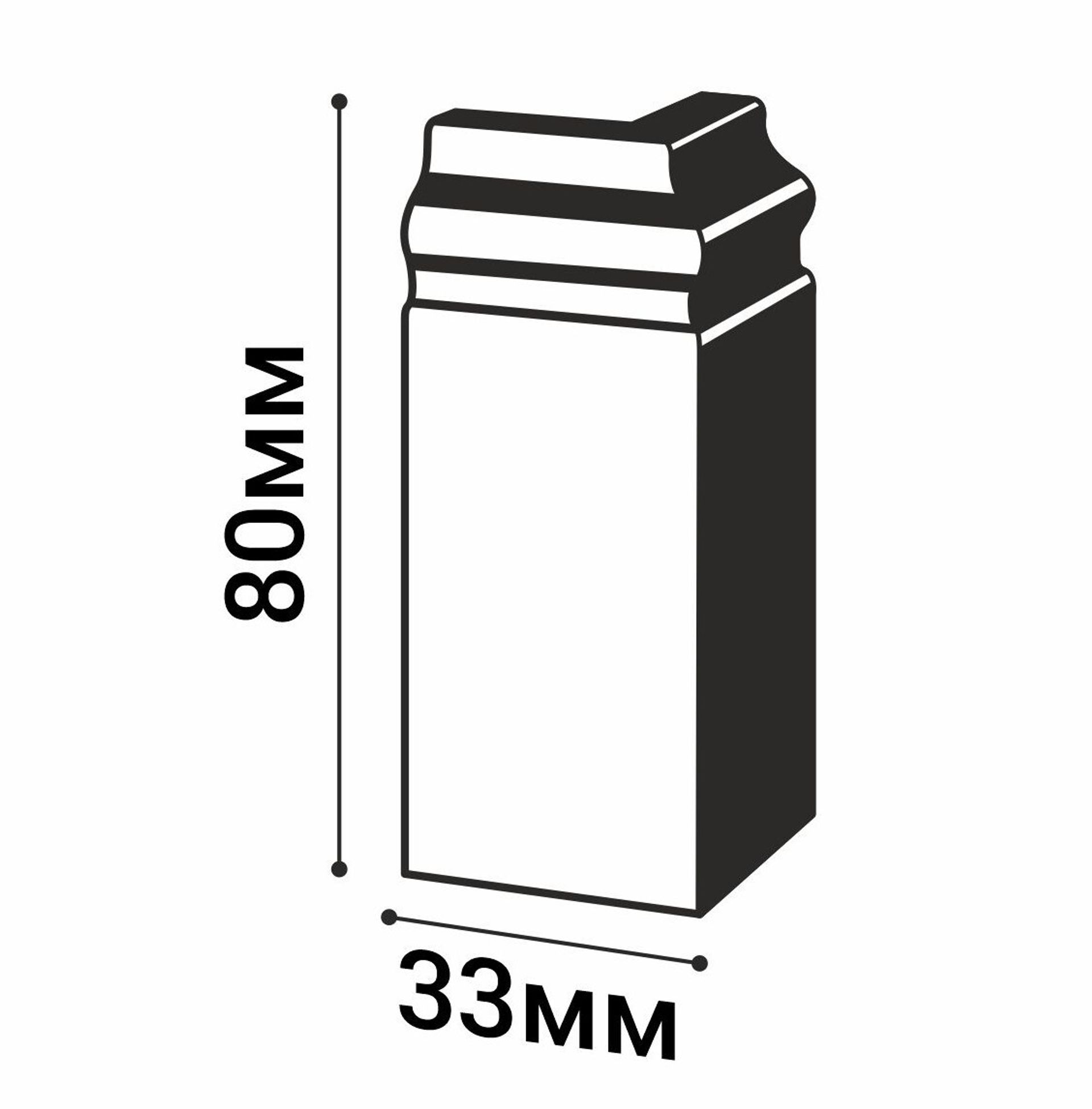 Угол внешний XPS POLYMER Н 80