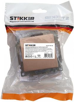 Выключатель одноклавишный Stekker Катрин 39589