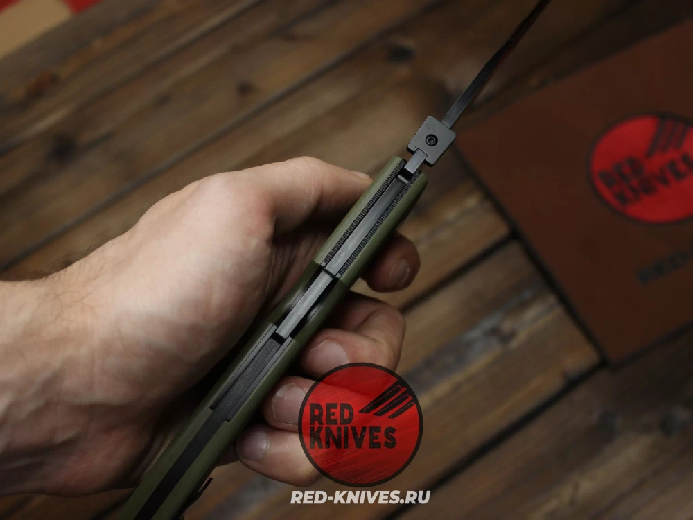 Нож Cold Steel Espada Large - зеленая рукоять, черный клинок RK-484