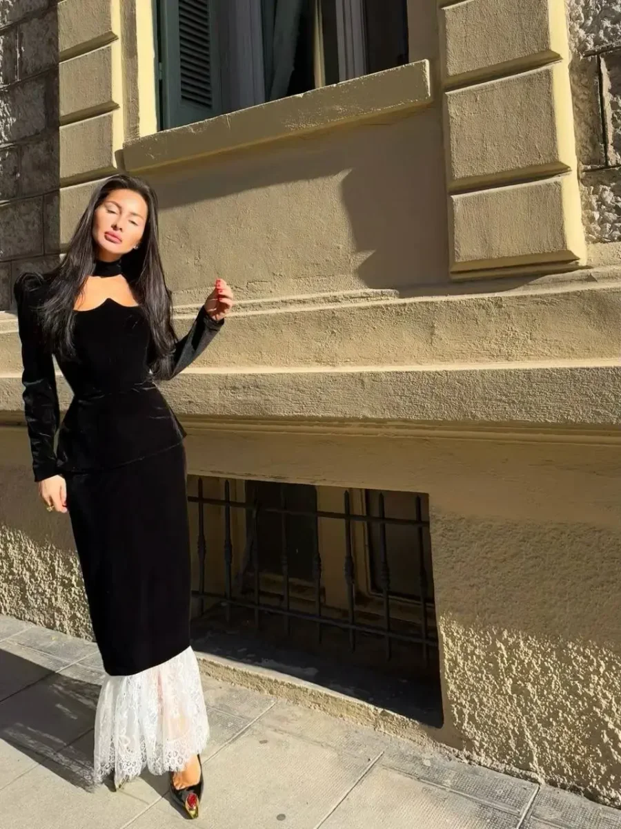 Лонг с баской Валюта-Любовь, Черный