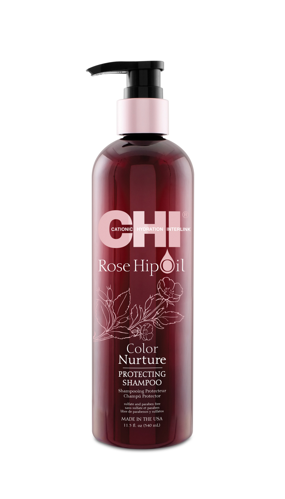 CHI Rose Hip Oil Protecting Shampoo 340 ml