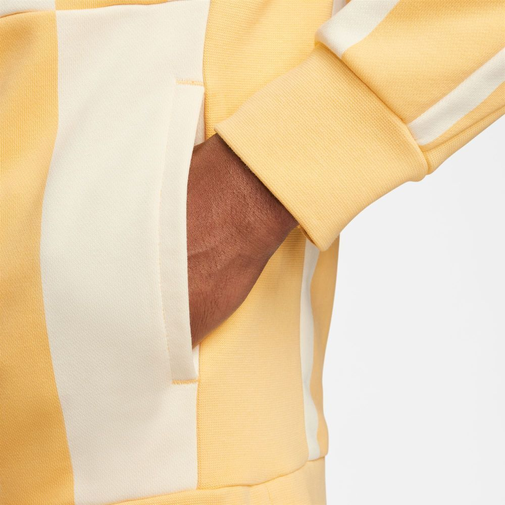 Мужская теннисная кофта Nike Court Heritage Dri-Fit Fleece Tennis Hoodie - желтый