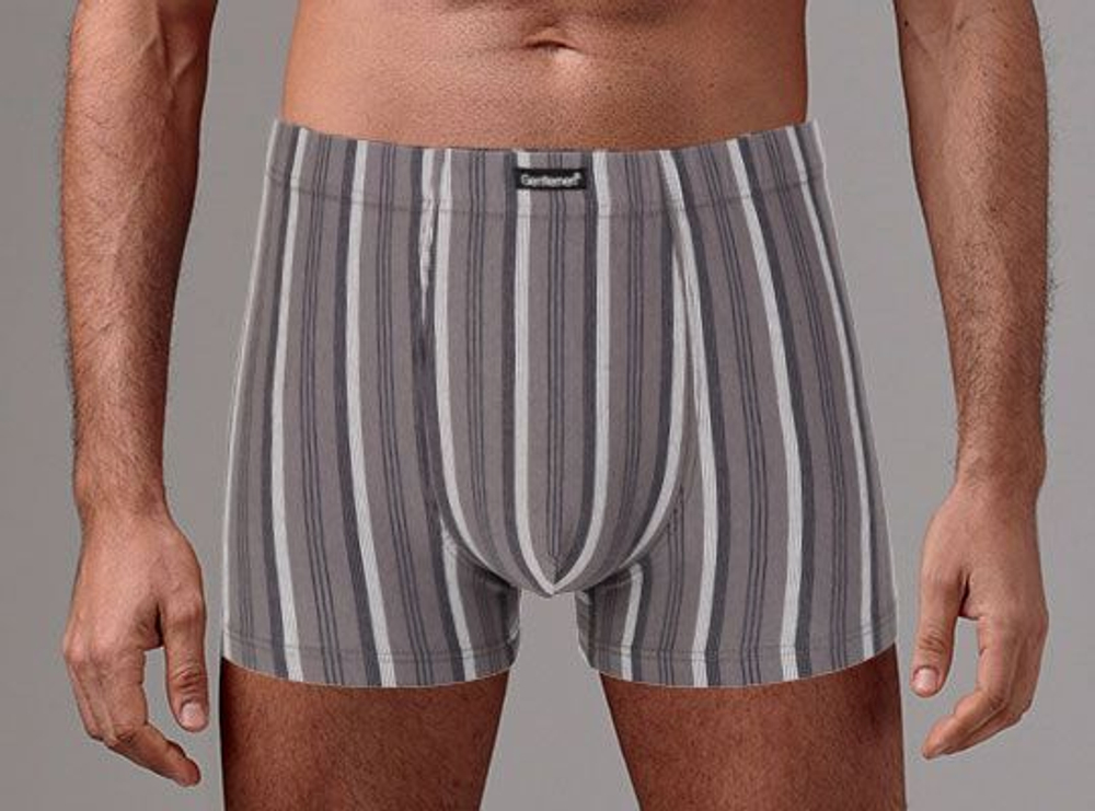 Мужские трусы-боксеры в контрастную полоску (Размер: XL) (Цвет: черный)