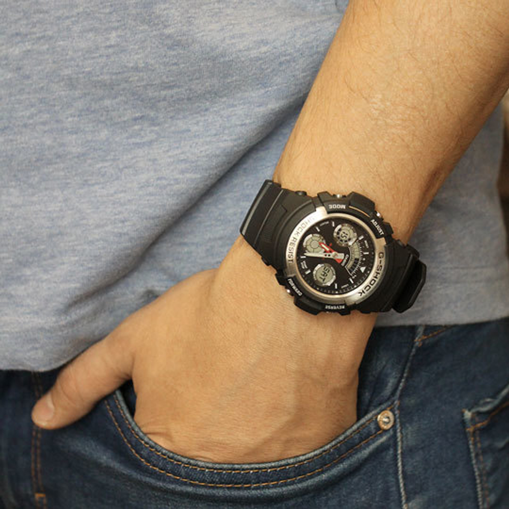 Японские наручные часы Casio G-SHOCK AW-590-1A
