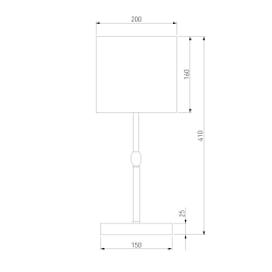 Настольный светильник 01162/1 латунь