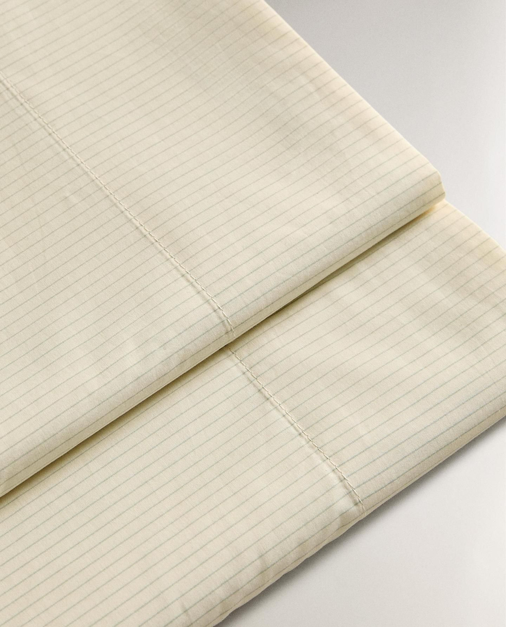 Zara Home - Полосатая простыня, белый, 240x280 см