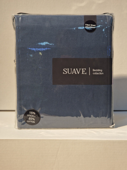 4870216966904 SUAVE Line Тенсель Плэйн простынь натяжная 200*200 ТЕМНО-СИНИЙ