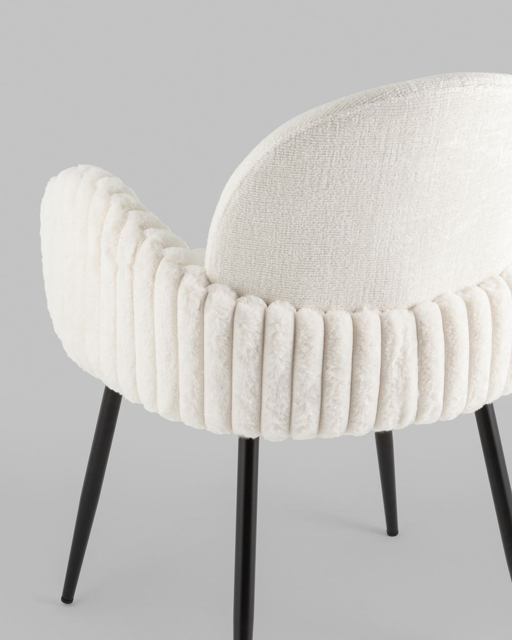 Стул обеденный Wave Stripes букле белый