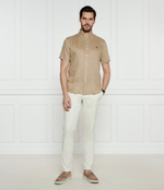 Льняная рубашка POLO RALPH LAUREN - бежевый(710968912)