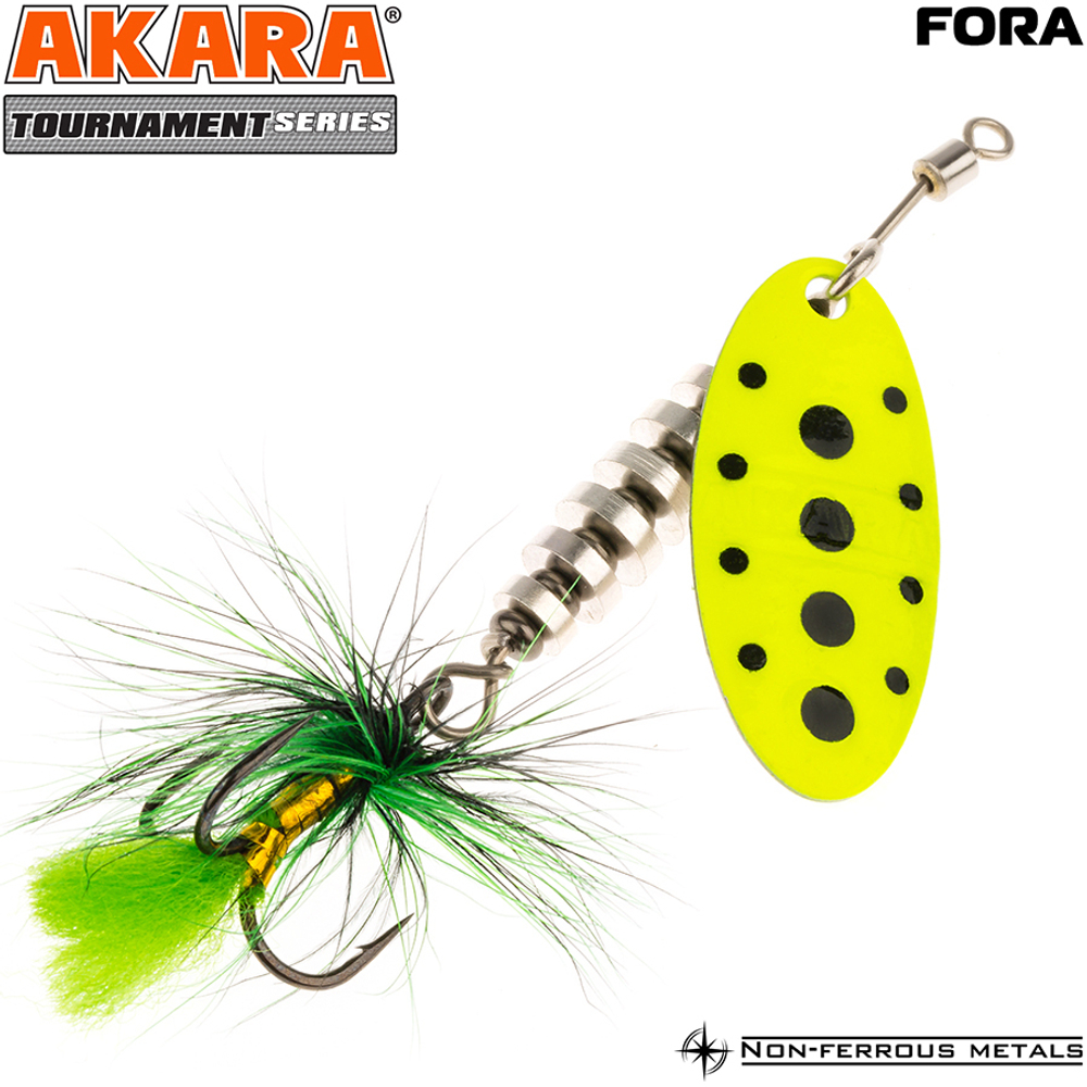 Блесна вращающаяся Akara Tournament Series Fora 1 5 гр. 3/17 oz. A40