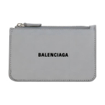 Balenciaga Leather Card Holder Card Holder Women"s Silver/Black