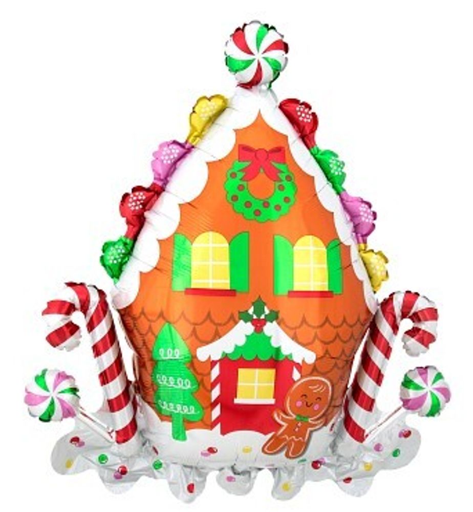 Фигурный шар &quot;Рождественский пряничный домик&quot;  76 см