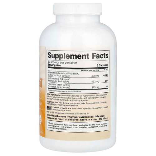 Jigsaw Health, Коктейль для надпочечников + витамин C из цельных продуктов, 360 капсул