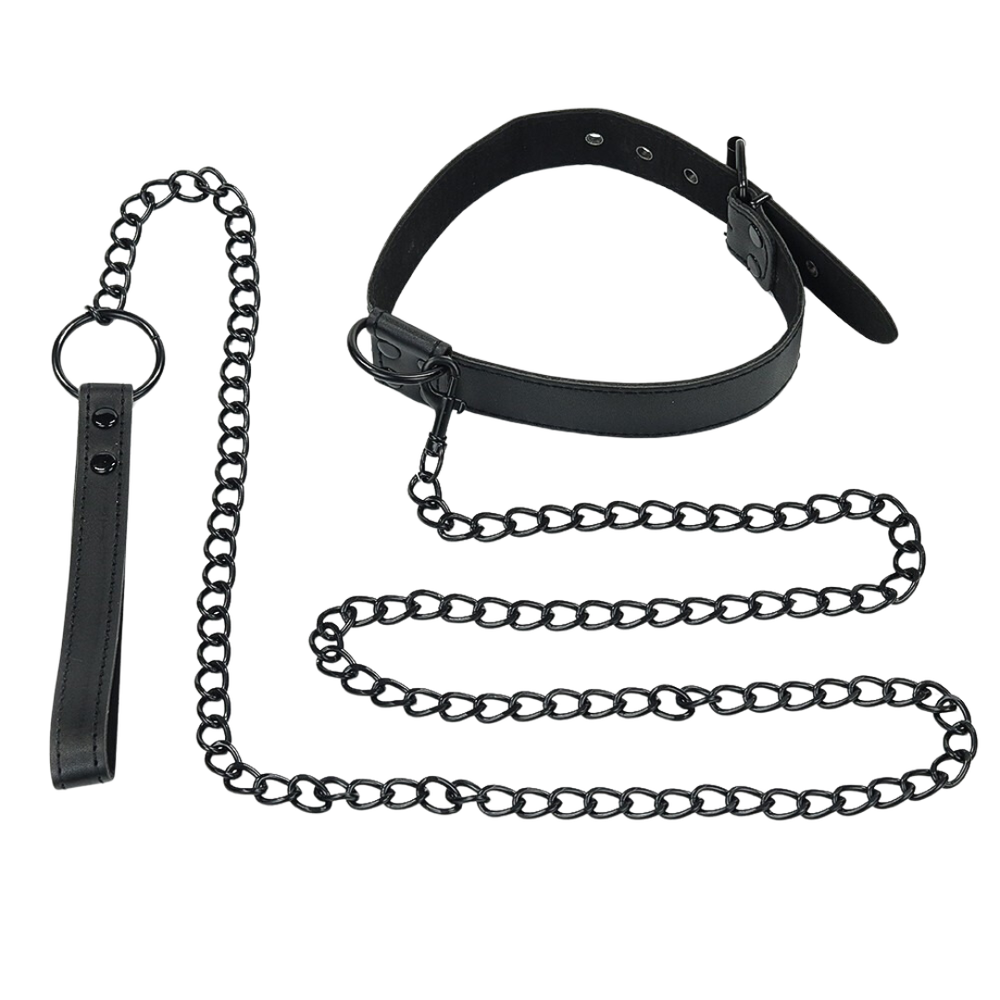 Ошейник для БДСМ игр с поводком Bondage Fetish