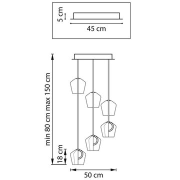 Подвесной светодиодный светильник 36W 3000K 796169 кофейный/коньячный / зеленый / голубой/ пепельный Caramello Lightstar